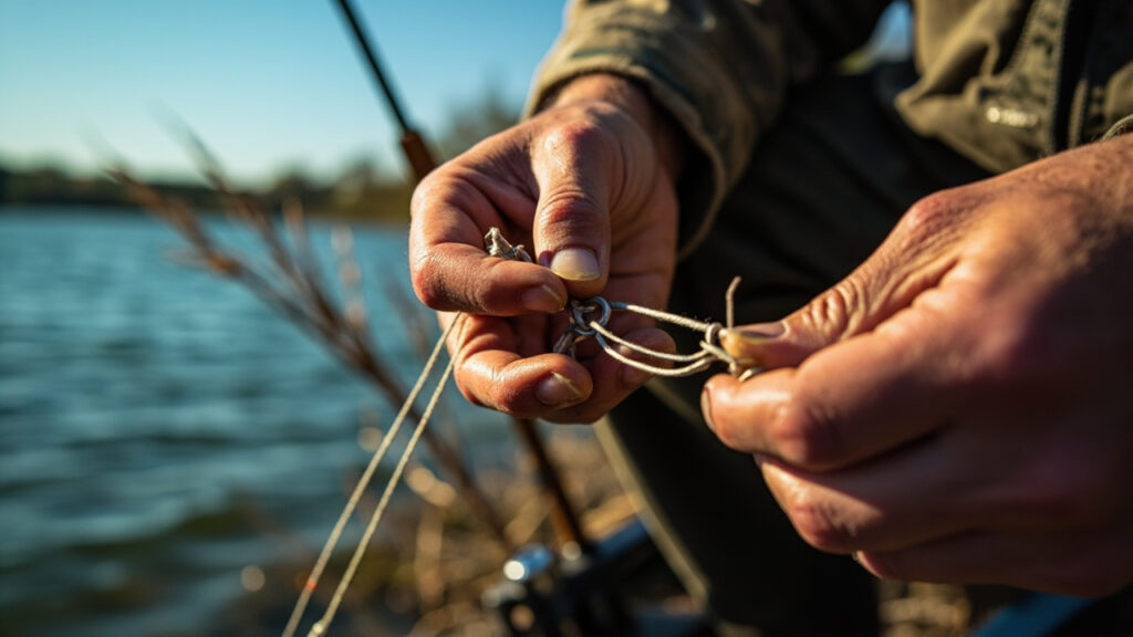 Maître le noeud hamecon carpe couler une pêche réussie